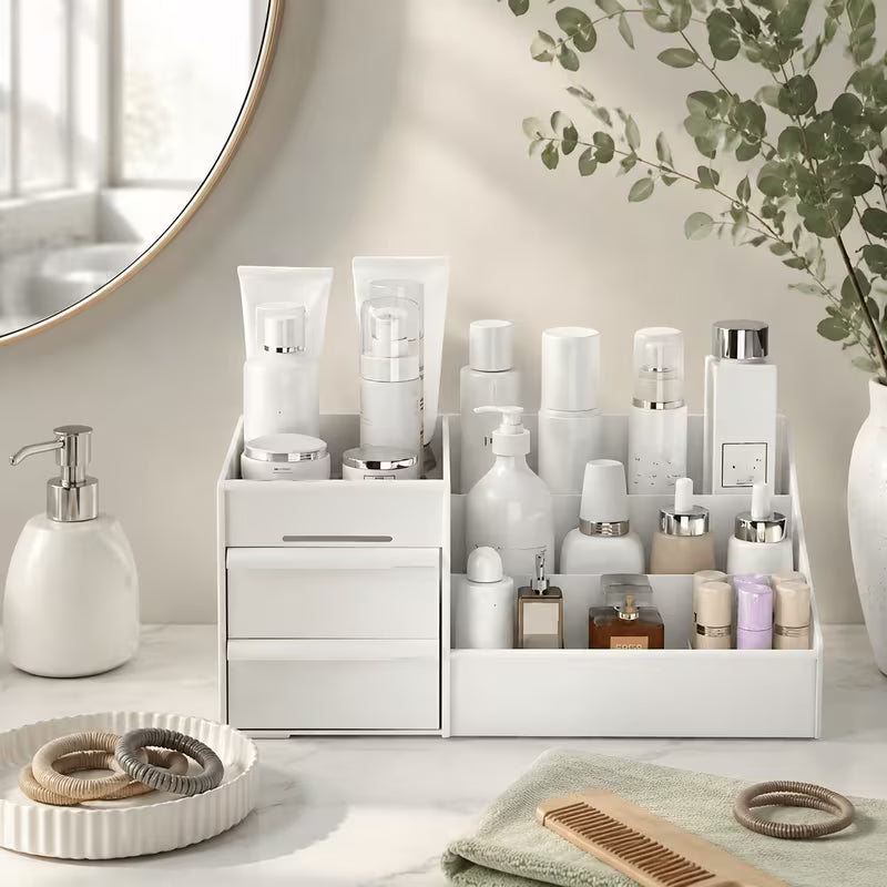 Drawer Style Makeup Storage Box Skincare Product Organizer
