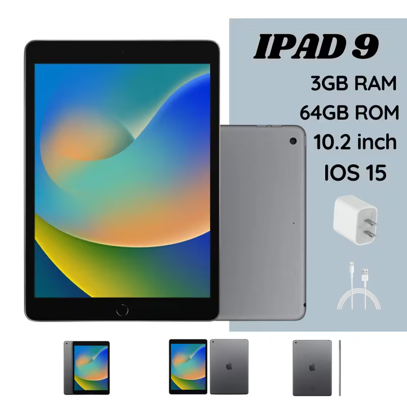 Apple Ipad 9th Gen. 10.2" - 64GB Storage Wifi Gray, Gray