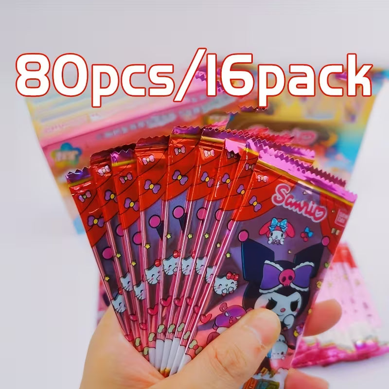 Sanrio Cartoon Theme Commemorative Card Set, 40/80 Cards, Random Colors, Random Color