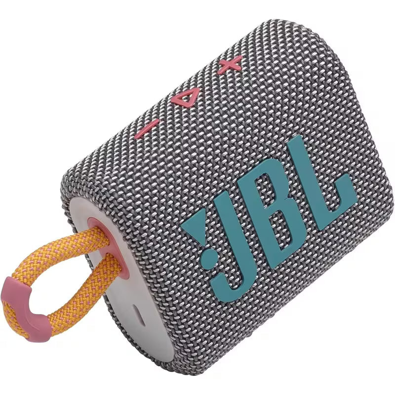 JBL Go 3 Portable Mini Bluetooth Speaker (Grey) - Big Audio & Punchy Bass in a Pocket-Size