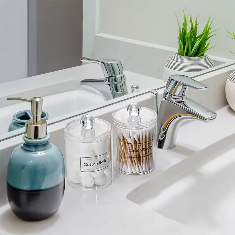Acrylic Transparent Swab Holder, Swab Storage Container, Toothpick, Plastic