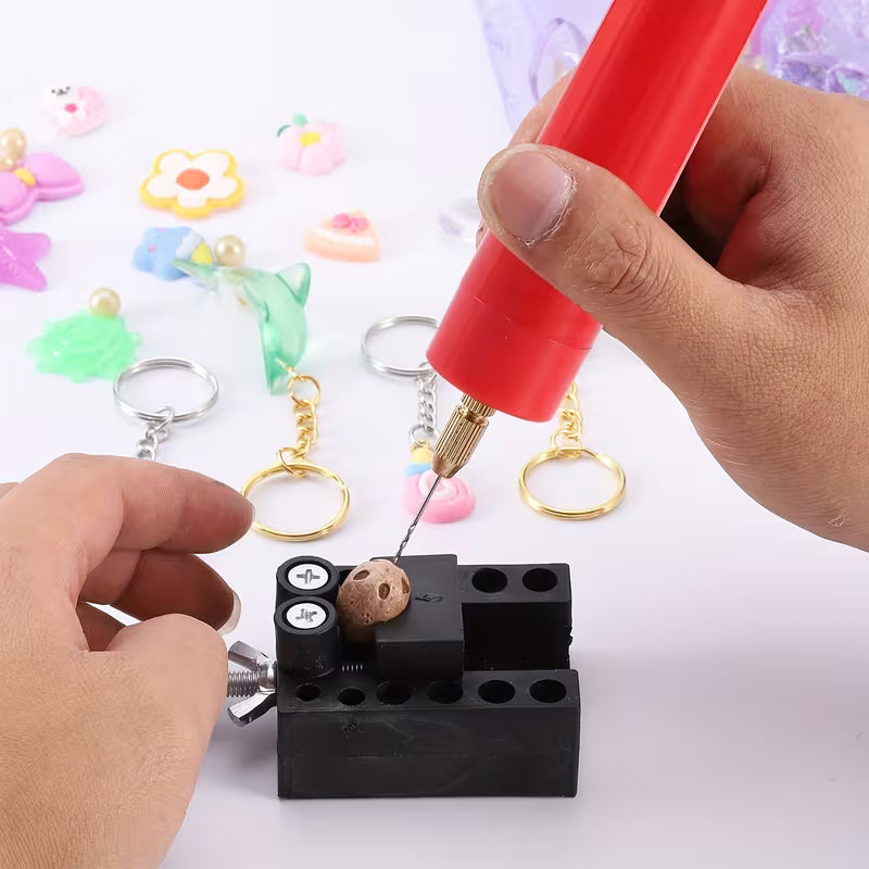USB-Powered Mini Electric Drill with Corded USB Operation & Pen-Style Rotary Tool Suitable for DIY