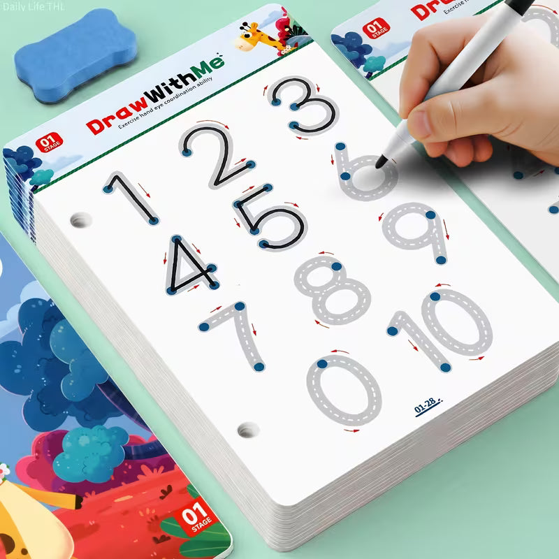 Kids Reusable Pen Control Training Activity Set