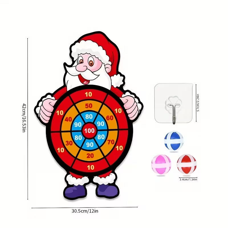 1 Set of Christmas Santa Claus Darts Game