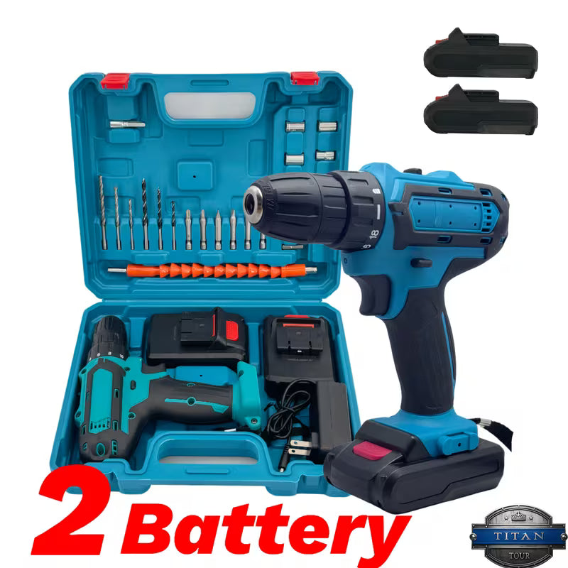21V Brushless Lithium Cordless Drill Set, Home DIY Edition