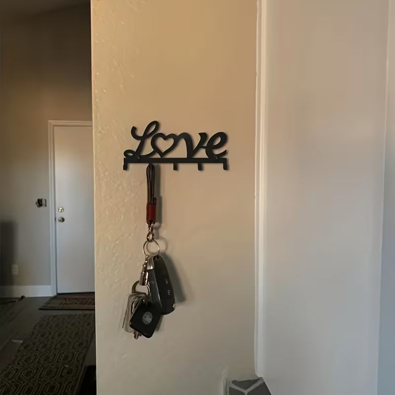 Iron Wall-Mounted Storage Rack Metal Key Holder Cross-Border Floating Wall Key Hook Iron Craft