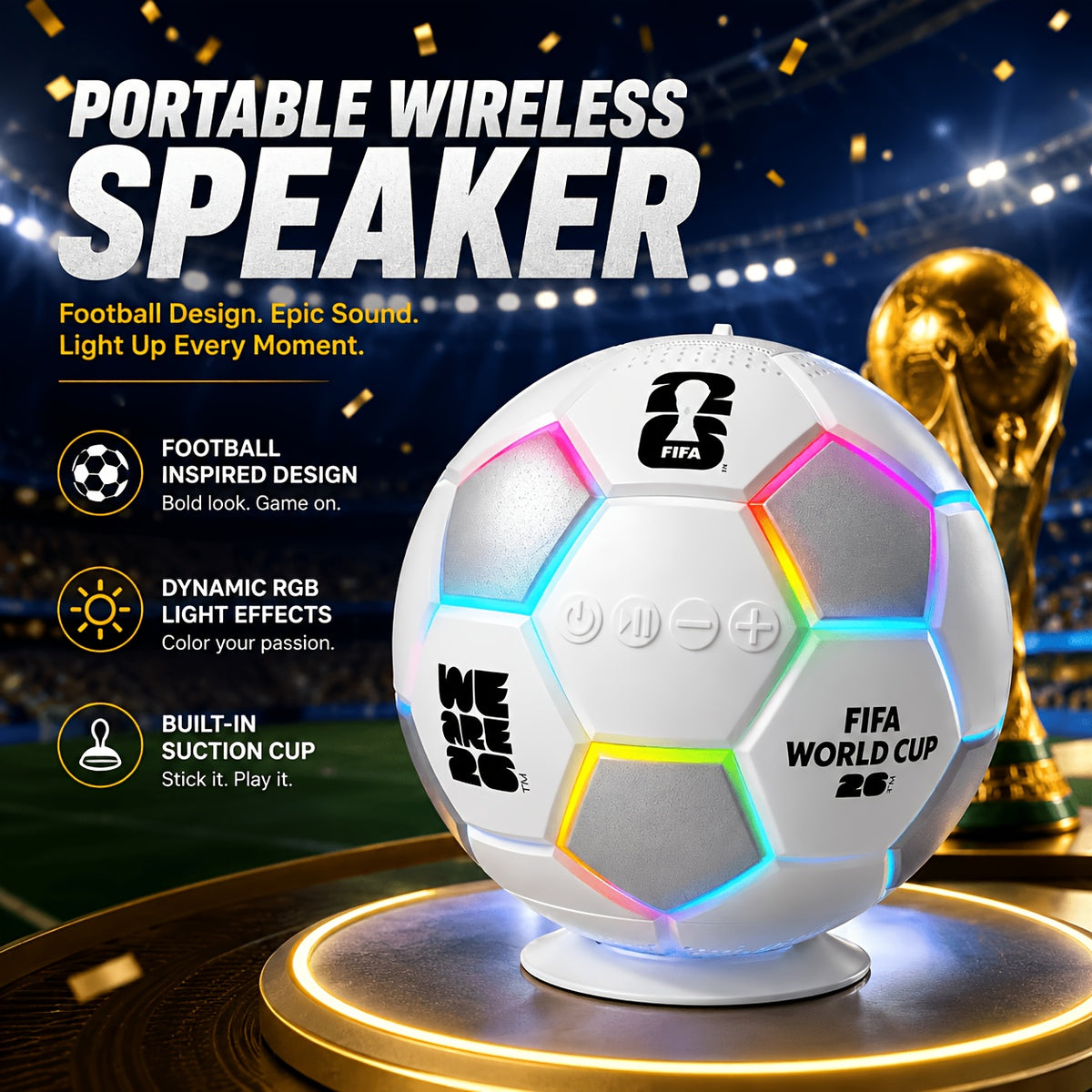 FIFA S01 Portable Wireless Speaker—world Cup Exclusive Limited