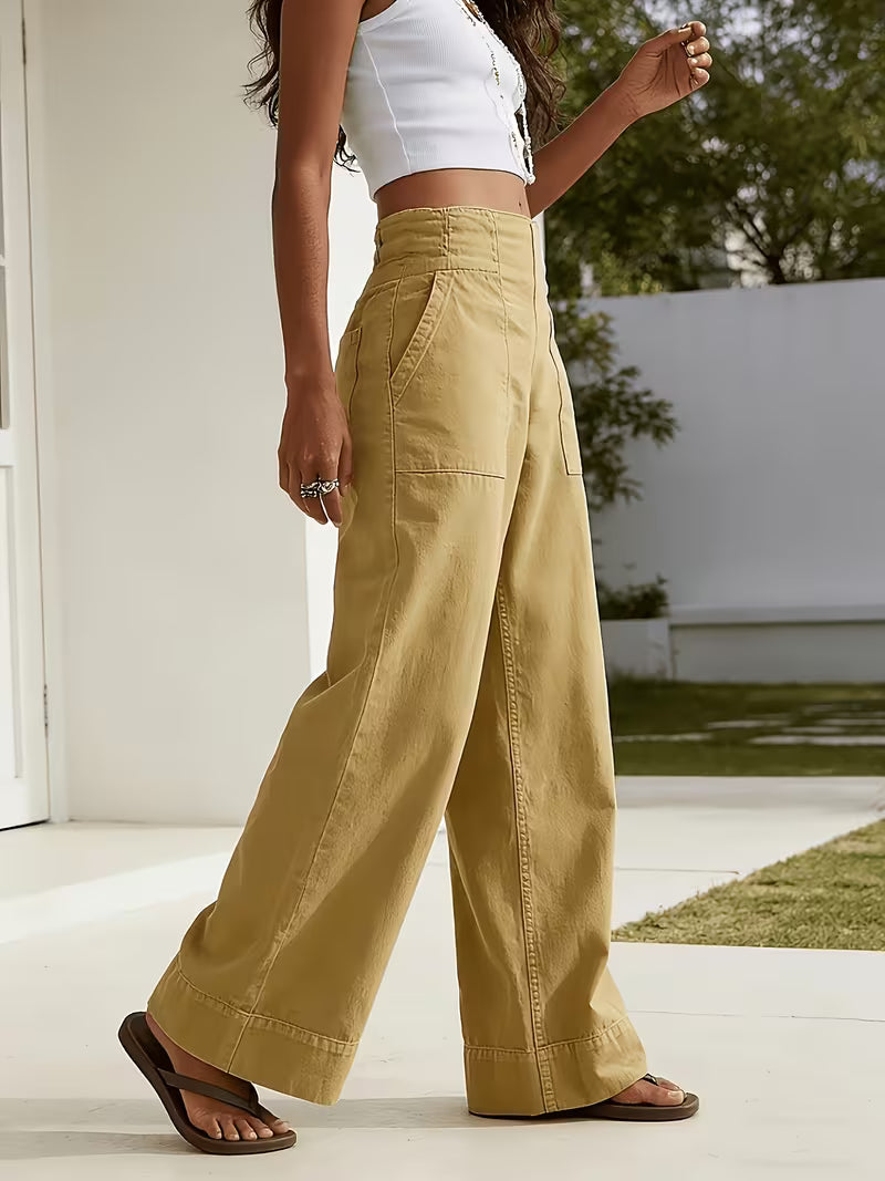 New Women'S Fashion Wide-Leg Jeans: Loose-Fitting, Relaxed-Fit Straight-Leg Jeans