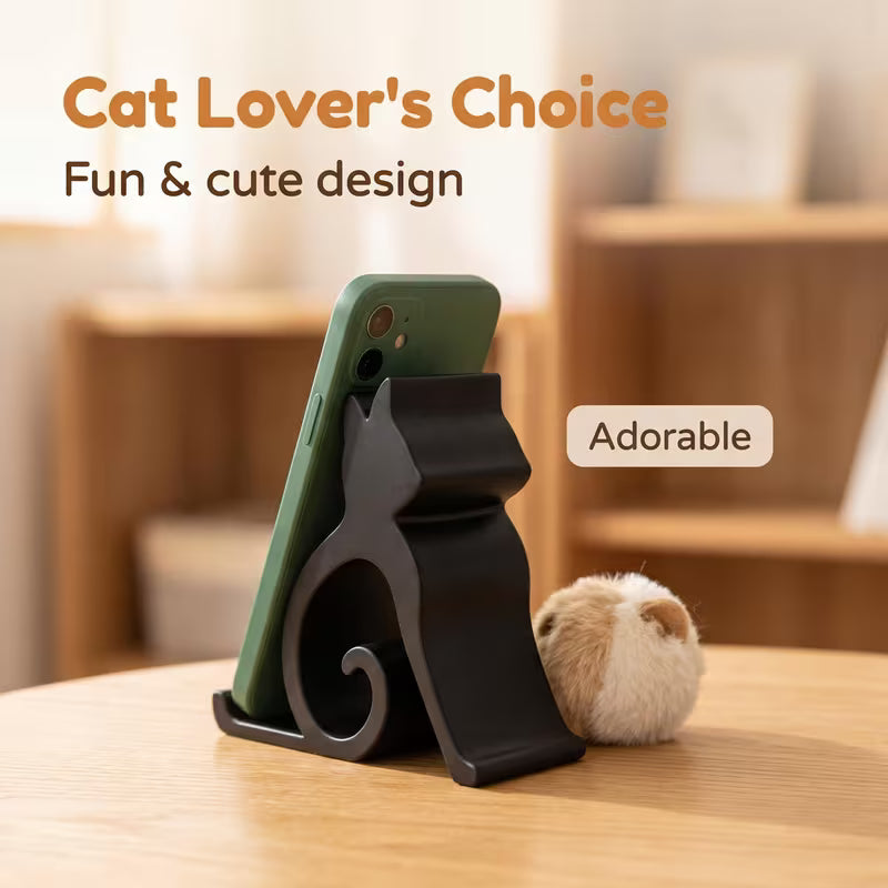 3-Color Fun Cat-Shaped Phone Stand, Universal Holder