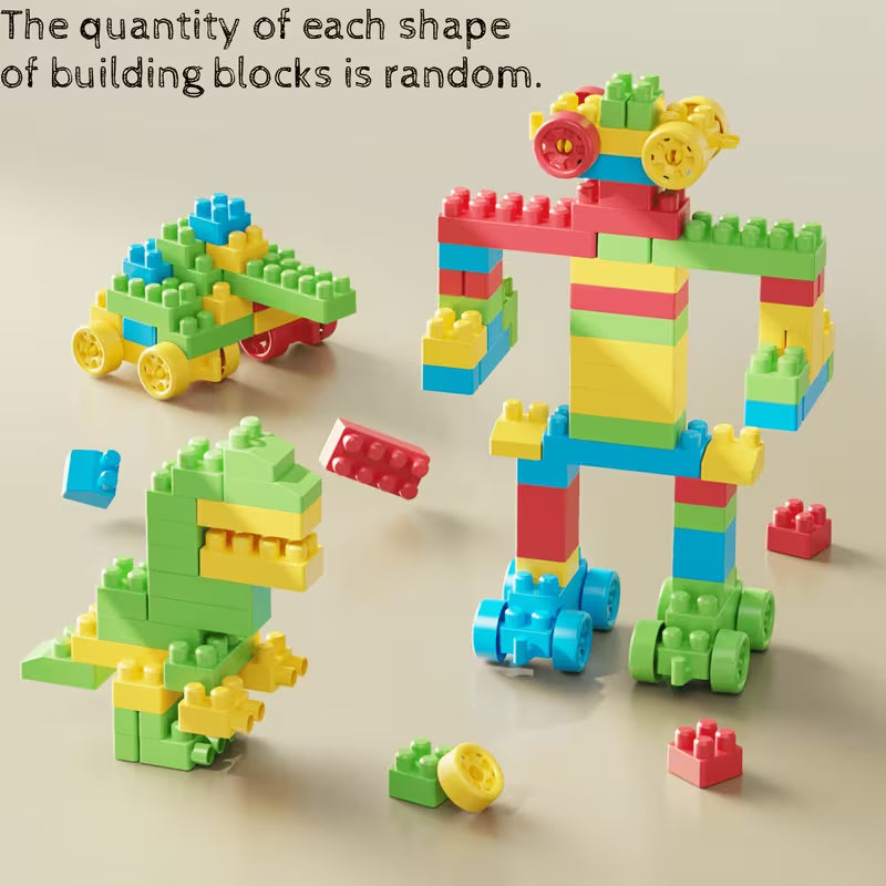 Building Blocks Set - Kids' Educational Toy, Medium-Sized Block, Random Color