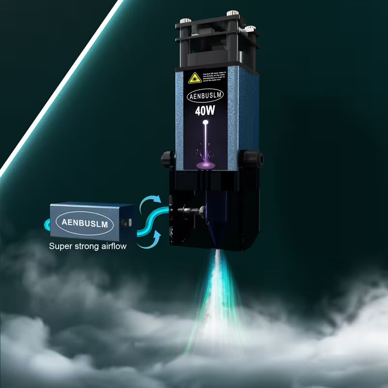 AENBUSLM 40W Laser Engraving & Cutting Module, Metal, Blue