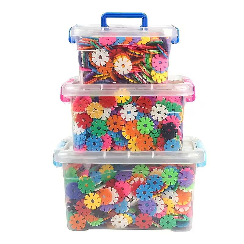 400-Piece Snowflake Educational Building Blocks Set • Construction Toys