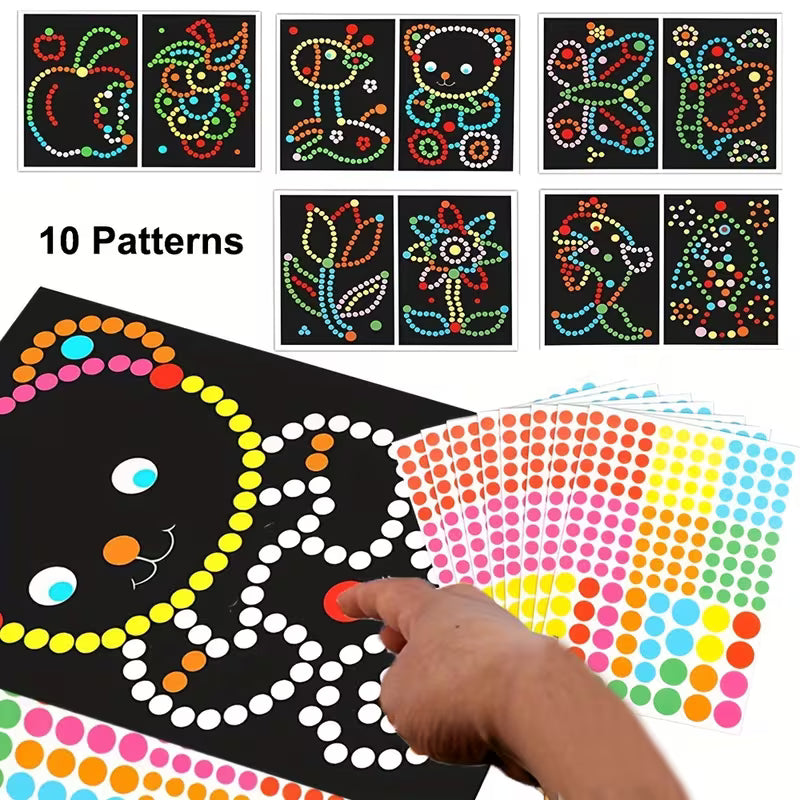 10-Piece Mosaic Sticker Set