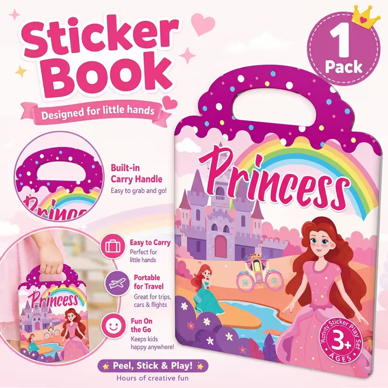 Reusable Sticker Book for Kids Paper