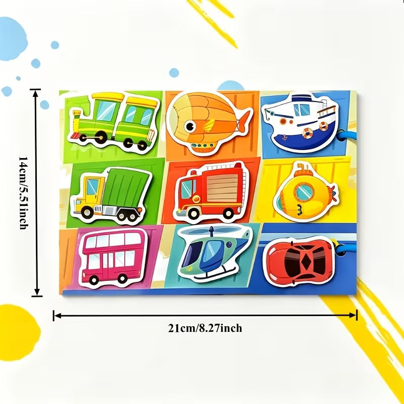 Children's Interactive Sticker Matching Card Book