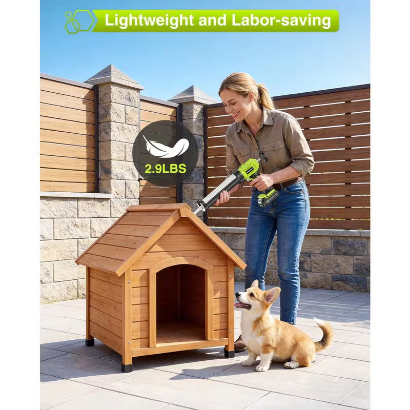 Taskstar Cordless Battery-Powered Caulking Gun with 3-in-1 Caulking Tool, LED Light
