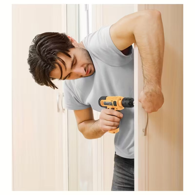 Hi-spec Household Multi-function Small Power Electric Drill, 8V Rechargeable Handheld