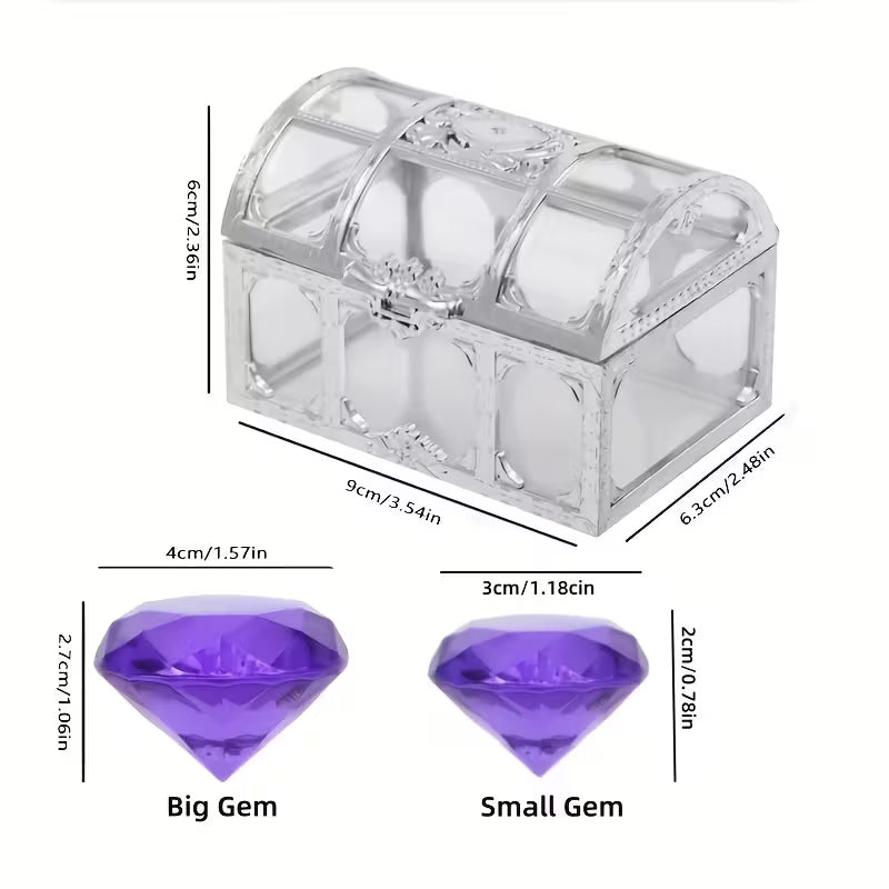 6-Piece/8-Piece/10-Piece Random Colors Colorful Artificial Diamonds