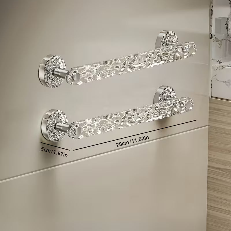 Wavy Towel Rack, No Drilling, Bathroom Storage Rack, Slipper Rack Drain Rack, Acrylic Storage Rack