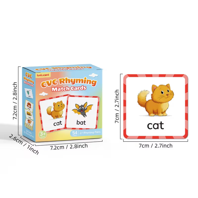 54 Phonics Flash Cards