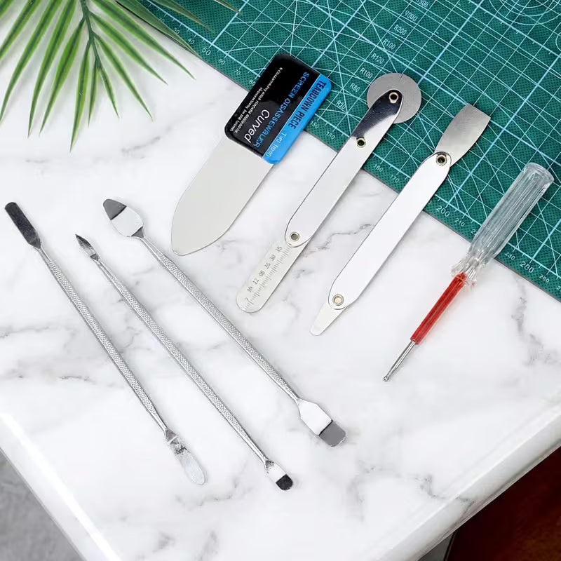 Metal Spudger Pry Tool Kit, Stainless Steel Phone Repair Tool Set, Metal