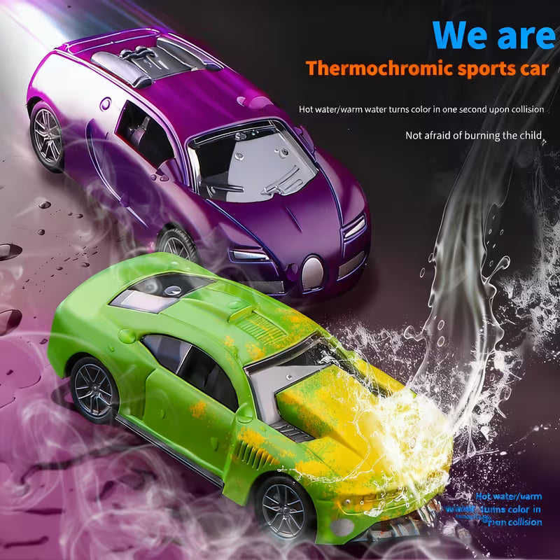 Alloy Car Models, 1pc, Style Random, Temperature Sensitive Color Changing Set