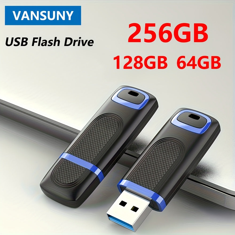 VANSUNY 256GB/128GB/64GB USB Stick USB 2.0 Flash Drive USB Memory, Blue