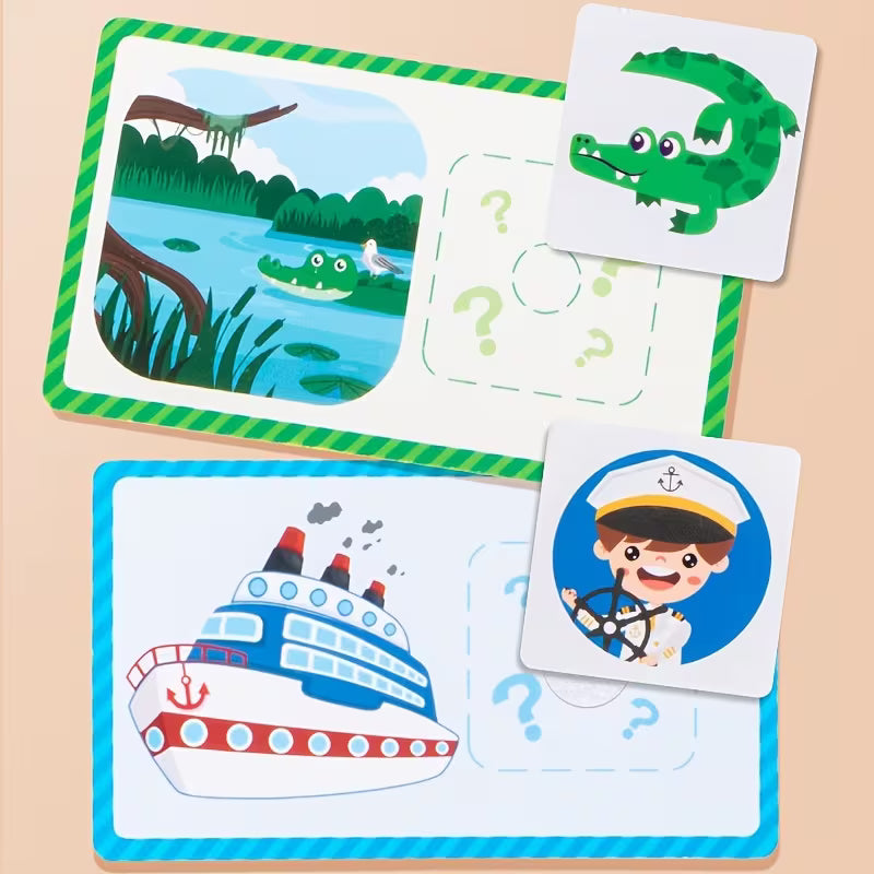 Educational Scene Recognition Matching Cards