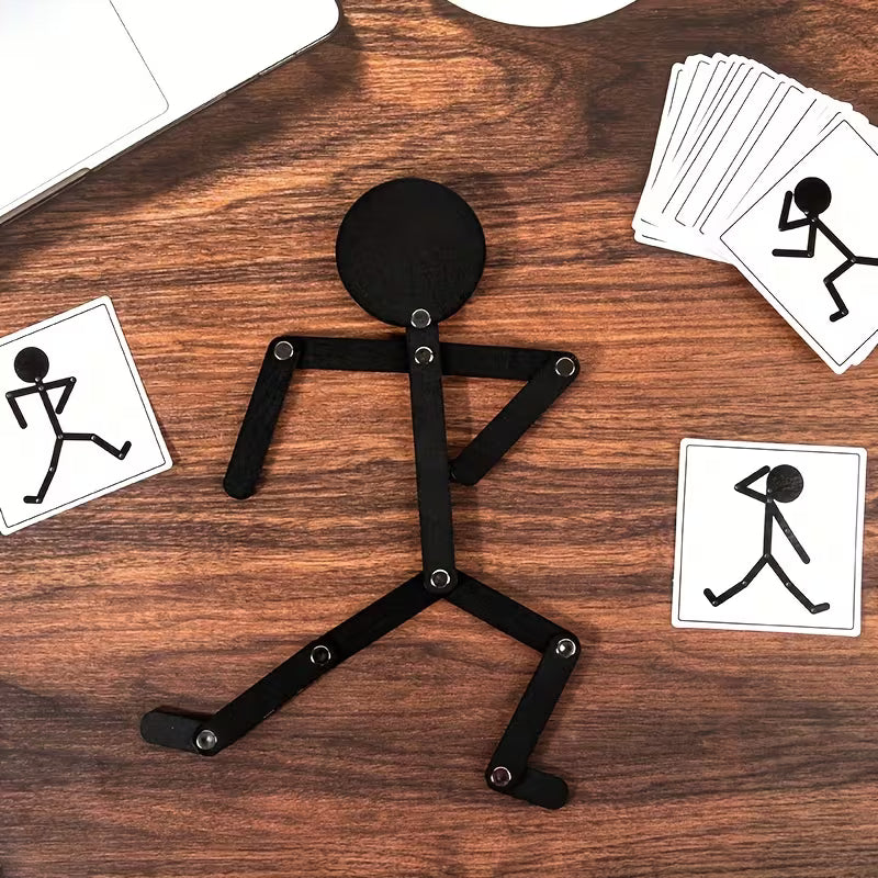 Wooden Puzzle Versatile Activity Little Wooden Man