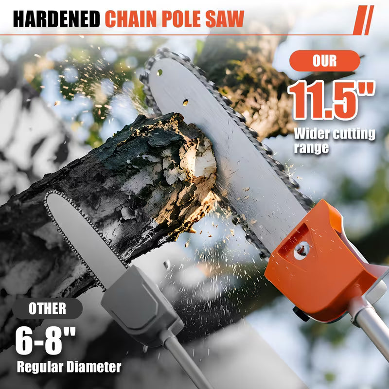 52Cc 6-In-1 Gas Hedge Trimmer, Weed Eater, Pole