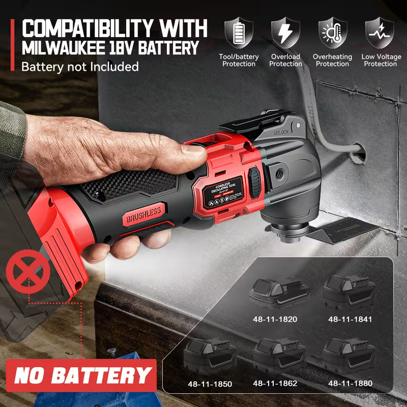 DIYtoolifz Cordless Oscillating Tool, Wood
