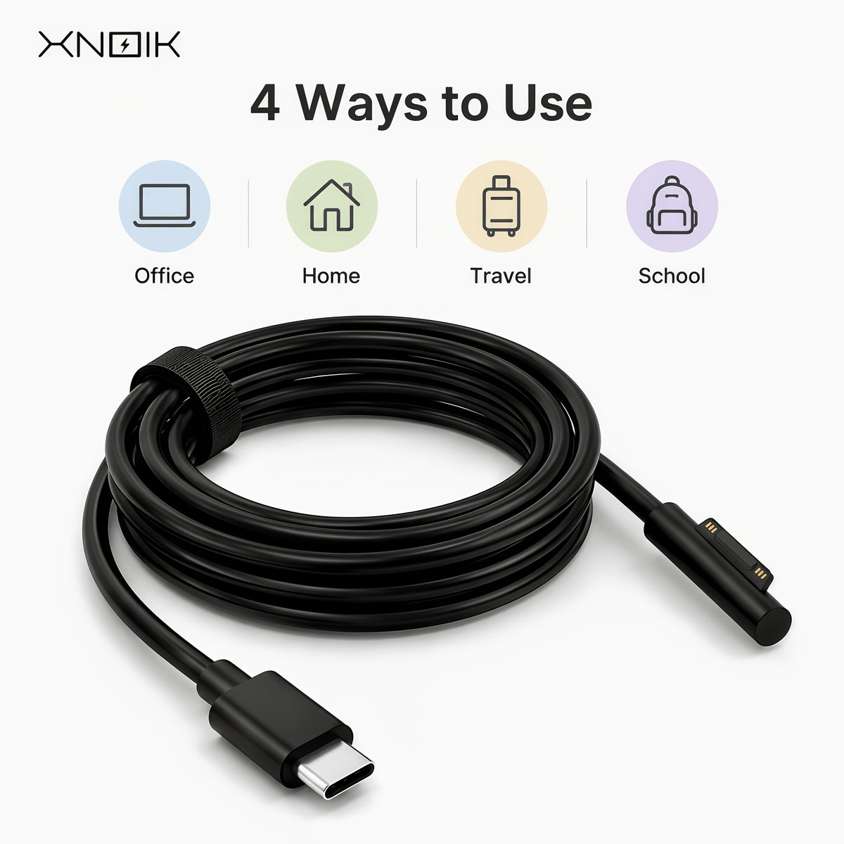 65W USB-C to for Surface Magnetic Charger Cable