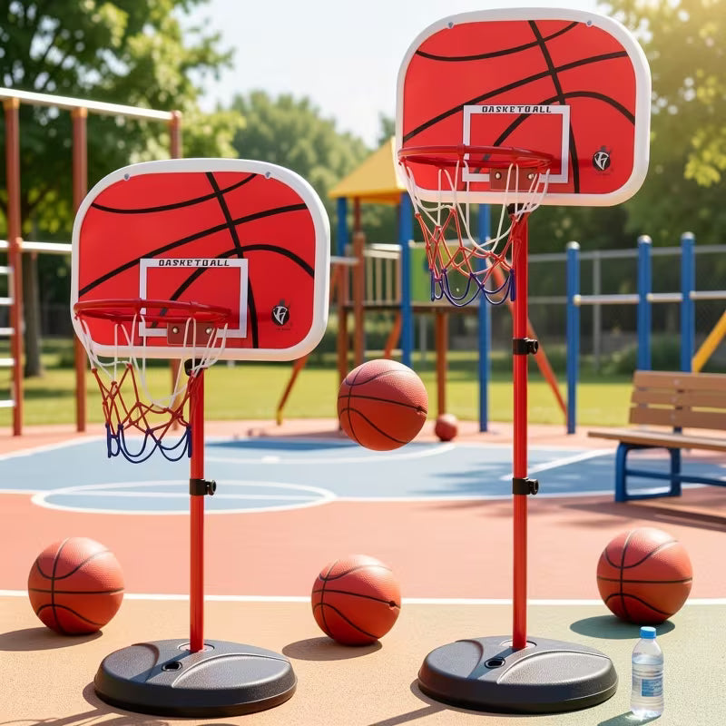 Adjustable Basketball Hoop for Kids Indoor Sports Basketball Ring