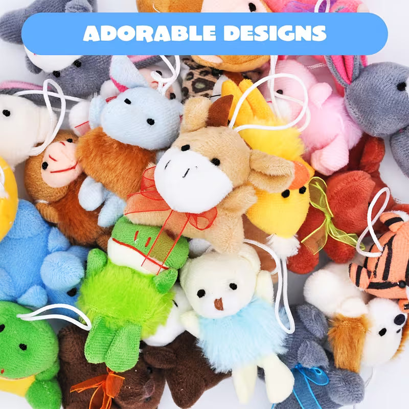 SYNCFUN 24-Piece Stuff Animal Plush Toy Can Be Placed in Easter Eggs