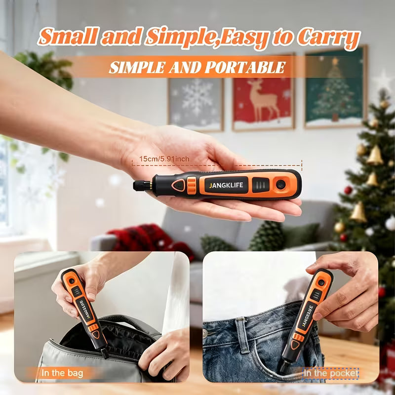 Rotary Tool, an Electric Engraving Pen with 3-speed Settings, for Grinding, Polishing, Drilling