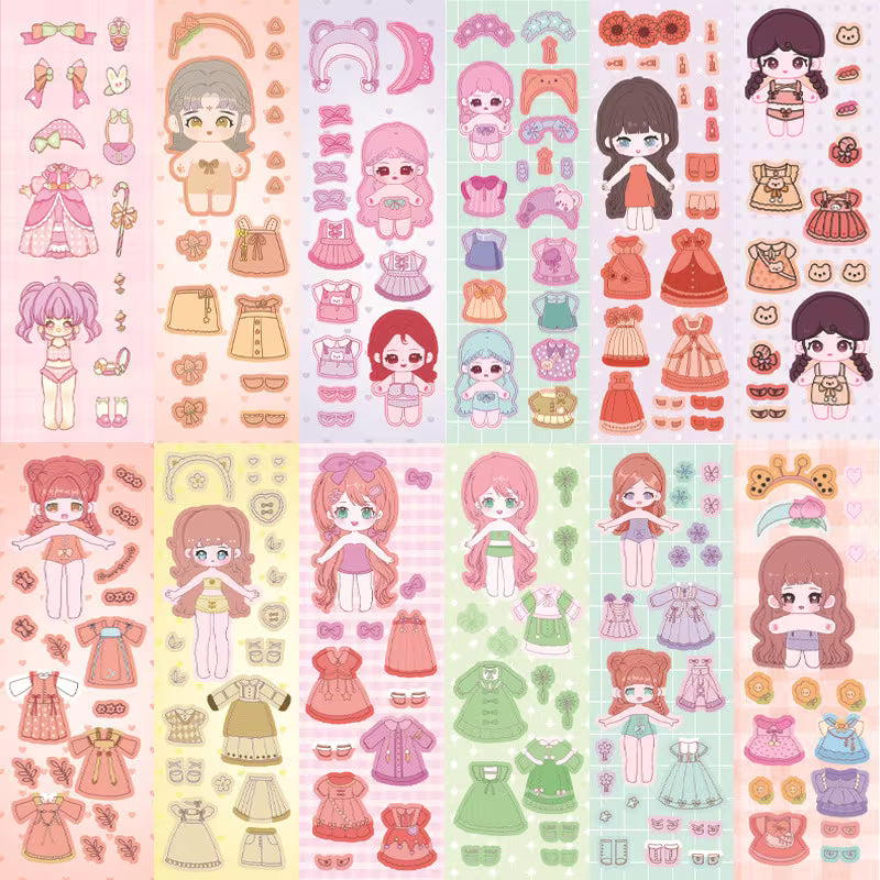 40/80-Piece Princess Makeup Stickers