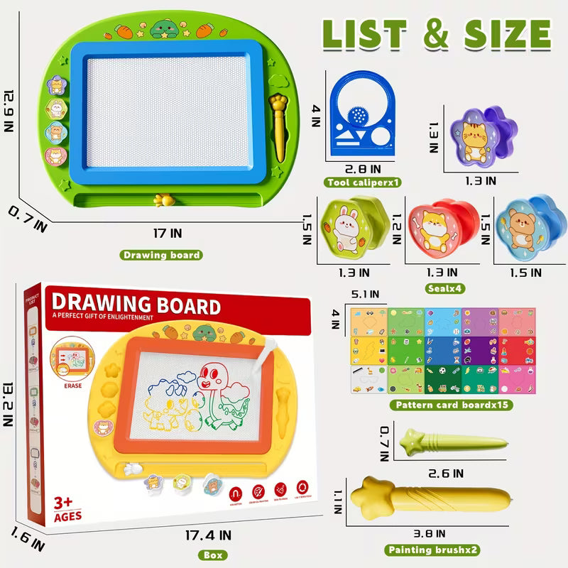 Magnetic Drawing Board 12.9 × 17in Doodle Board