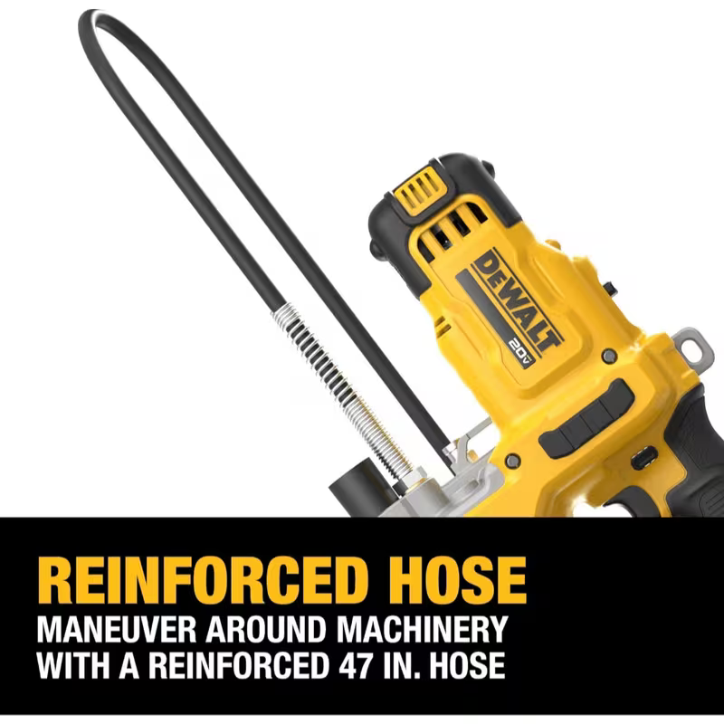 DEWALT Grease Gun 20V MAX, 10,000 PSI Variable 2-Speed Cordless Grease Gun