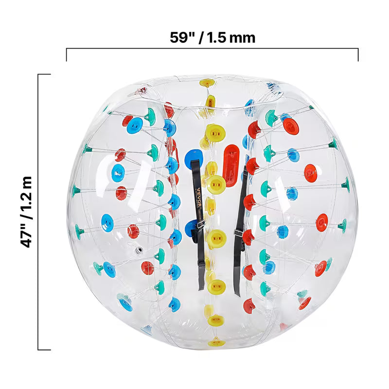 VEVOR 1-Pack 5ft/1.5M Inflatable Bumper Balls PVC Body Sumo Zorb Ball