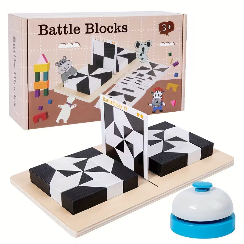 Jiajchuf 80 Challenges Wooden Puzzle Blocks