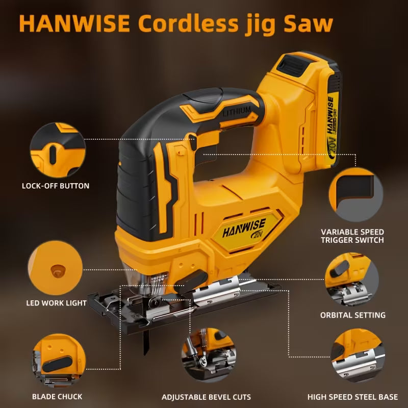 20V Brushless Cordless Jigsaw - detail 2