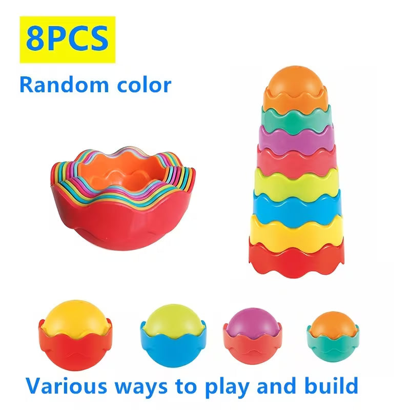 Colorful Eggshell/star-shaped Stacking Toy