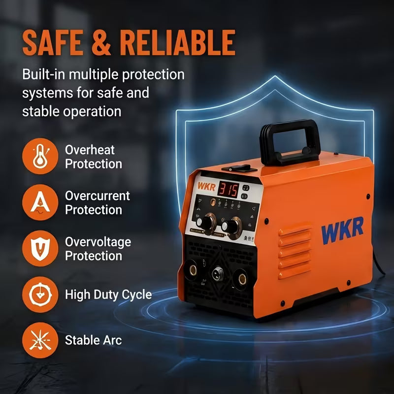 Optional Welding Rods, 145A 3-in-1 MIG Welder, Flux, Metal