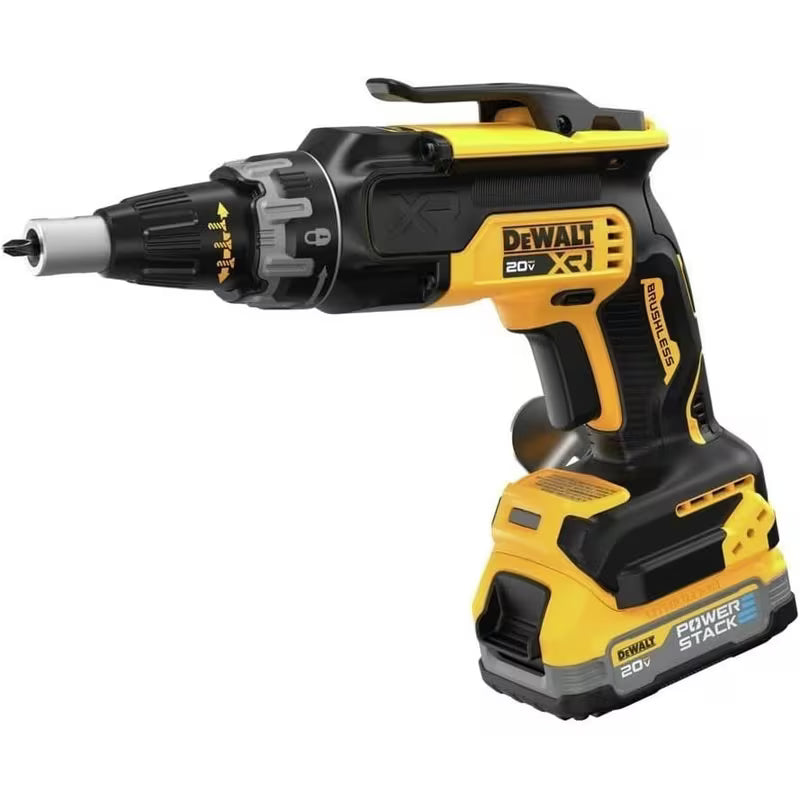 DEWALT 20V MAX Drywall Screw Gun, Battery and Charger Included (DCF630E1)