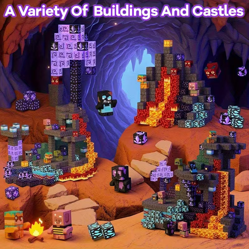 Creative Magnetic Building Blocks Cave World