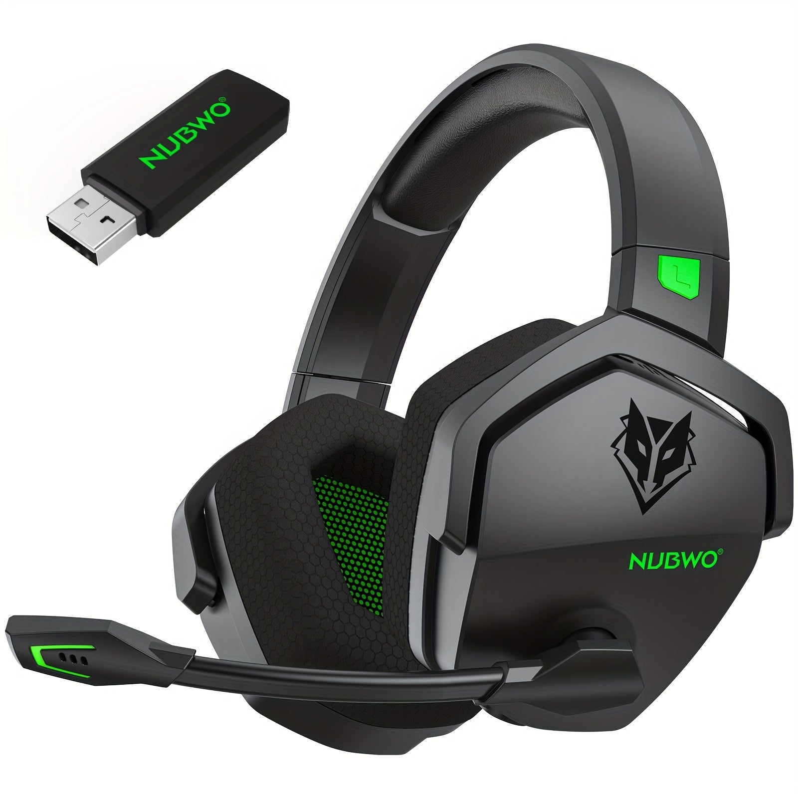 NUBWO G06 2.4GHz Gaming Earphones, Wireless Wireless Earphones, 7.1 Sound