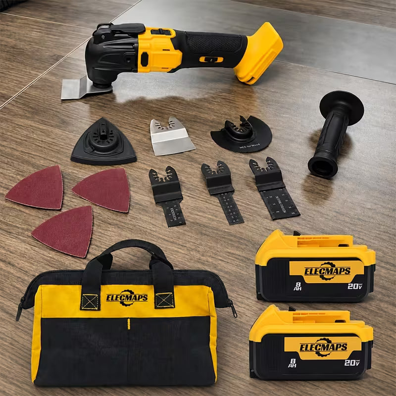 Wireless Brushless Oscillating Multi-functional Tool with An Auxiliary Handle
