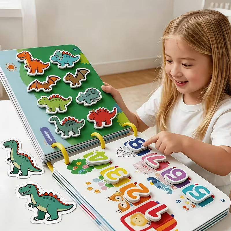 Reusable Animal-themed Busy Book 1 Interactive Activity Book