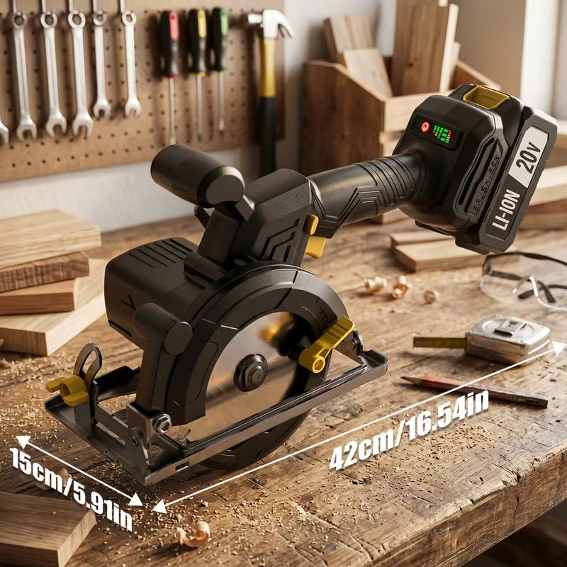 20V Cordless Power Tool Combo Set, 4-In-1 Kit: