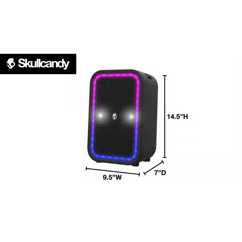 Skullcandy Stomp Portable Bluetooth Speaker – Water Resistant Wireless Speaker